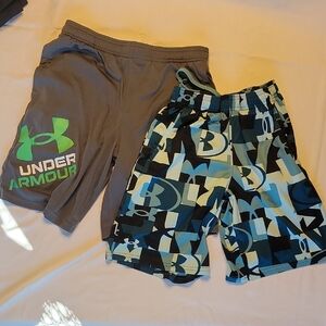 Under Armour Kids' Gray and Blue Shorts Set